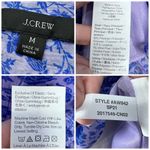 J.Crew Floral Ruffle Neck Blouse Keyhole Neck Medium Photo 2