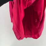 NY&C Pink Cotton Blend Button Front Tie Neck Pleated Fit & Flare Shirt Dress Size XS Photo 8