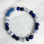 Aromatherapy Lava Stone Handmade Beaded Bracelet Photo 3