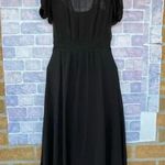Saloni Leah Robe silk Dress w/Slip size 0 Black Photo 11