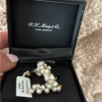 Macy's Bridge Cultured Pearl Earrings NWT Photo 6