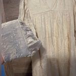 Moon River Long Dress Large Maxi Ivory bohemia long sleeve boho cottage core Photo 3