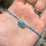 Kendra Scott Beaded Blue Elisa Necklace Photo 3