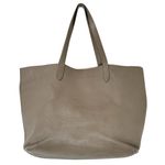 Cuyana Classic Structured Leather Tote Bag Pebbled Taupe Shoulder Work Bag Tan Photo 5