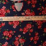 Joe Boxer Floral Print Keyhole Top Accent Neckline Long Sleeve Photo 5