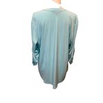 Ellen Tracy  Women's Roll Tab Sleeve‎  1/4 Zip Crew Neck Blouse Top Size XL Photo 1