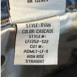 Lovers + Friends  Women's Ryan LFJ252-522 Size 25 High Rise Straight Jeans NWT Photo 7