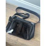 EKA Genuine‎ Leather Satchel Bag Fur Black Western Boho Vintage Legacy Leather Brown Photo 3