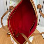 Dooney & Bourke  Snowcone Barrel Shoulder Bag Purse White Pastel Leather Photo 8