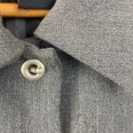 Dialogue  Gray Rivet & Hook Close Long Sleeve Blazer Jacket 12 Photo 3