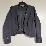 Torrid  Open Front Military Style Cropped Jacket With ButtonsSize 1 Womens Cotton Photo 0