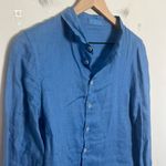 CP Shades - Romy Blouse Blue Linen Size XS Photo 1