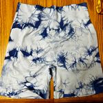 blue high waisted biker shorts Size L Photo 0