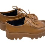 ZARA  Women's Camel Platform Loafers Size 8.5 SKU 1423 Photo 3