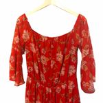 Lovers + Friends  Floral Red Dress Boho Chic Vacation Photo 7