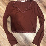 Active USA Lace Trim Shirt Photo 0