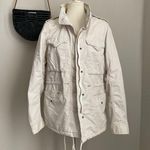 Vintage Polo Ralph Lauren Denim & Supply Patchwork USA Flag Jacket, Size Medium White Photo 0