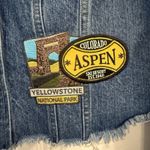 Rails  Personalized Denim Jacket Small Blue Western Patches Cowboy Rodeo Cowgirl Photo 2