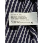 A New Day  Striped Off The Shoulder Blue Striped Top Large Women’s Blouse Shirt L Photo 8