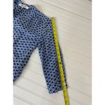 Diane Von Furstenberg  Blue Print Mini Shirt Dress Silk Long Sleeve Womens Sze 2 Photo 7