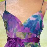 Forever 21 XXI brand plumb/ green floral lacy layers … Photo 2