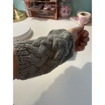 Green Cable Knit Arm Warmers \ Leg Warmers Set Cozy Winter Fashion Accessories Photo 2