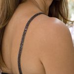 1 pair black rhinestone bra straps Photo 1