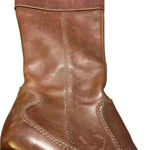 a.n.a . Brown Leather Knee High Boots Sz 6.5M Boots Zipper. Soft leather. Photo 2