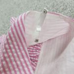 Lilly Pulitzer Adeline Dress Womens 2 Pink White Stripe Seersucker Mini Ruffles Photo 9