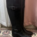 Isaac Mizrahi Issac Mizrahi live Black leather Knee high Boots 5M Photo 0