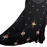 Free People Black Oxford Embroidered Long Sleeve Back Cut Out Mini Dress Women S Photo 6