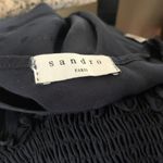 Sandro Claudia Shirred Polka Dot Mini Dress Marine (Please Read) Photo 8