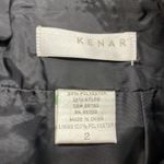 Kenar NWT Metallic Silver Pewter Black Floral Print Pencil Skirt Size 2 Photo 5