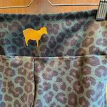 Gold Sheep  green leopard print side stripe cropped pant  Photo 3