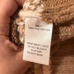 Anthropologie NWT Flat White  brown fair isle turtleneck sweater dress Photo 7