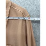 Ava & Viv AVA VIV Women's Button Front Blouse Solid Mauve Peach Size 1X Long Sleeve Photo 9