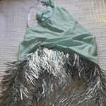 ARRANGE embellished shard panel halterneck maxi dress in light blue Size 8 Photo 7