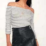 Free People Retro Faux Leather Mini Skirt Photo 0