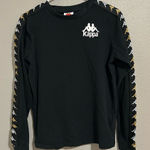 Kappa  black long sleeve crewneck T shirt unisex size small Photo 0