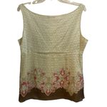 Elie Tahari Vintage Tahari Large Y2K Silk Tank Top Sheer Sleeveless Blouse Fairycore Fairy Photo 6