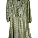 Allegra K  Women's Floral Ruffle Trim Doll Collar Dress XL Photo 0