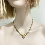 Vintage Unsigned Omega Style Gold Necklace Photo 4