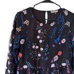 JessaKae Floral & Butterfly Embroidered Dress Black Size M Photo 4