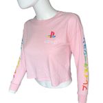 Juniors XS SONY long sleeve cropped pink play station crop top​ Size undefined Photo 4