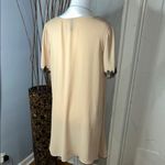 Elan  Cream Midi Dress with Black Lace Trim Photo 6