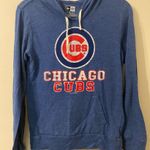 Womens Chicago Cubs New Era Authentic Blue Hoodie Sweatshirt Size Small Photo 0