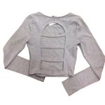 Solemio  Knit Crop Top with Cutout Back Photo 3