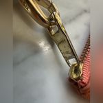 Fossil  Cowhide Leather Wristlet peachy color Photo 3