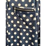 NEW Sabrina Lauren Women's Blouse Large Button Down Denim Blue White Polka Dots Photo 8