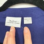 The Vermont Country Store Navy Blue Crepe Cotton White Fish Print Dress Womens M Size M Photo 1